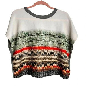 Zara shirt, Boxy, Sleeveless,  boho pattern, Cropped Flowy Small Medium